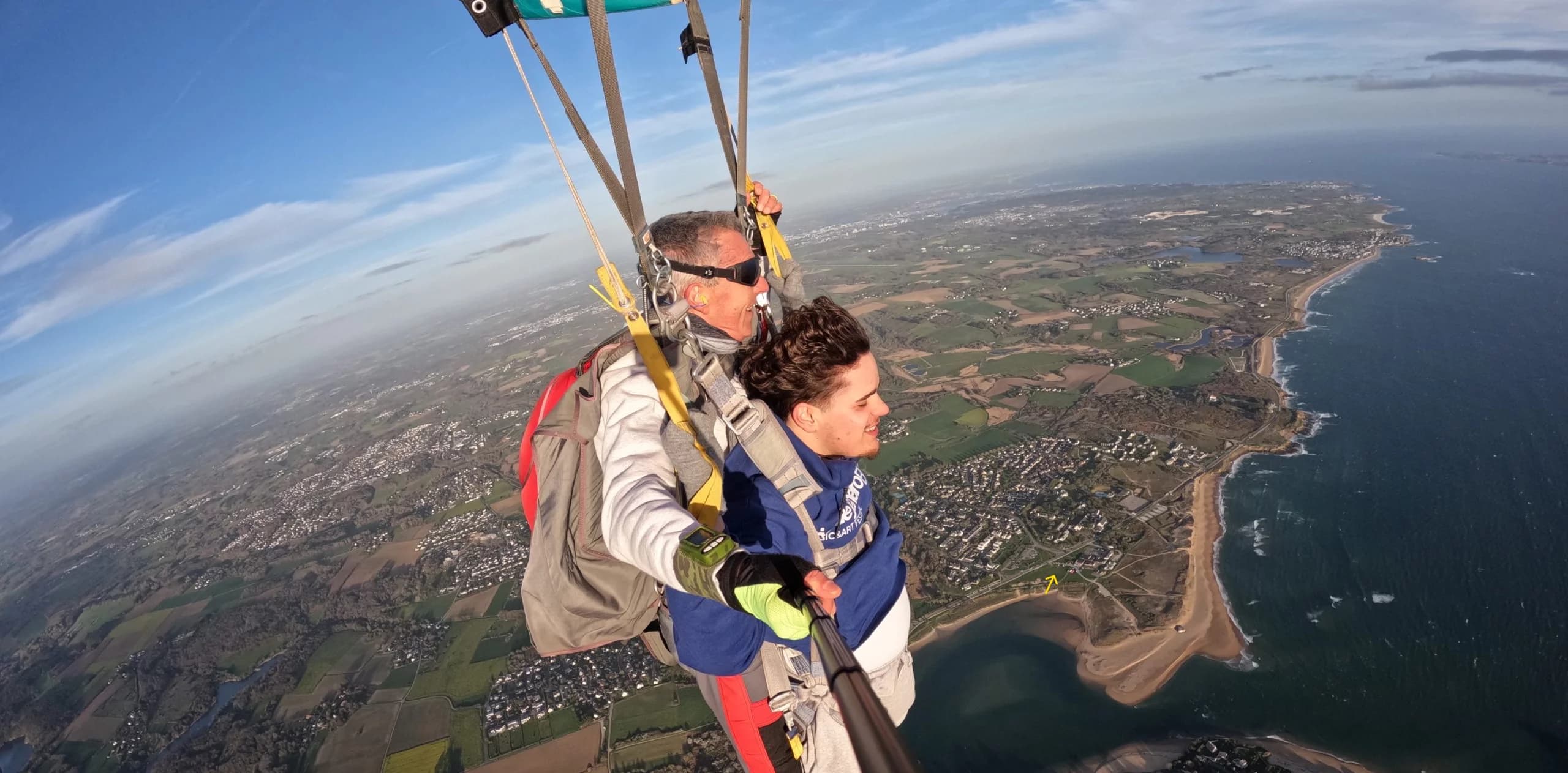 Saut en parachute tandem au-dessus de Guidel-Plages